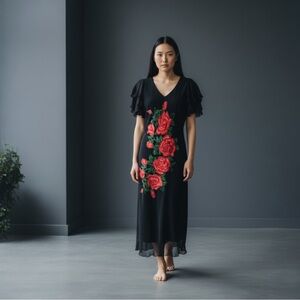 Y2K Raiment Fashions Inc New York Sequin Dress Goth Dark Whimsigoth Steampunk